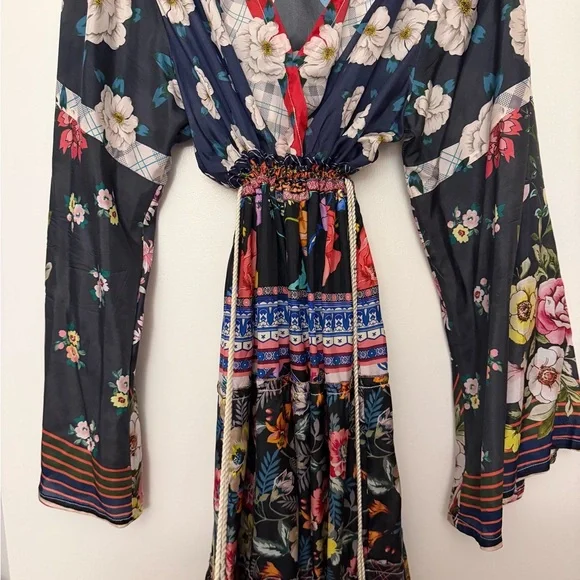 Beautiful Johnny Was silk like maxi - Picture 3 of 3